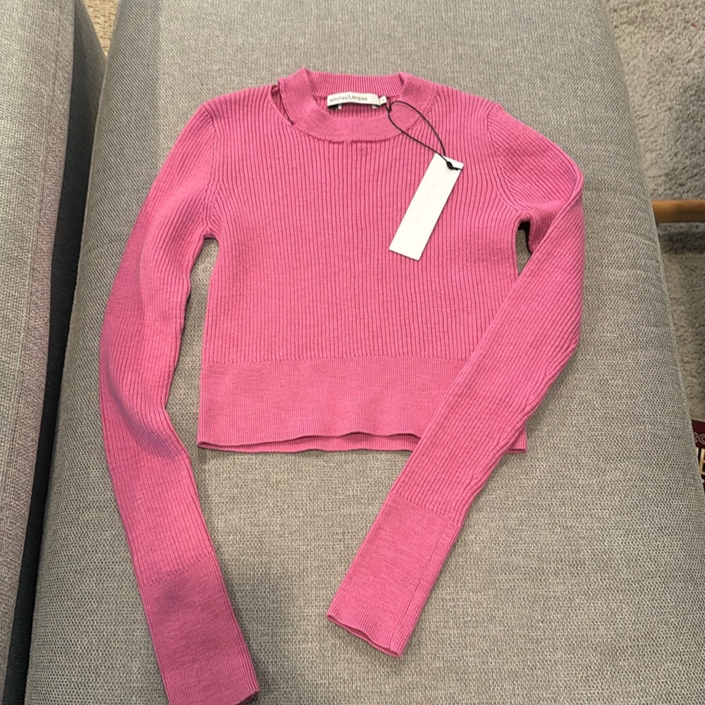 Stitches & Stripes Women's Knit Sweater in Pink